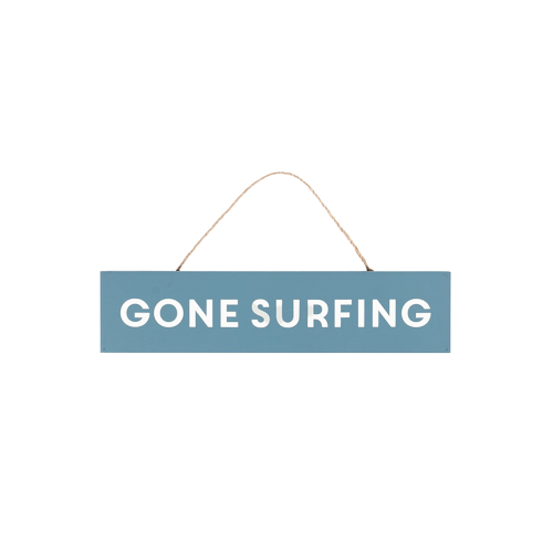 Gone Surfing Hanging Sign