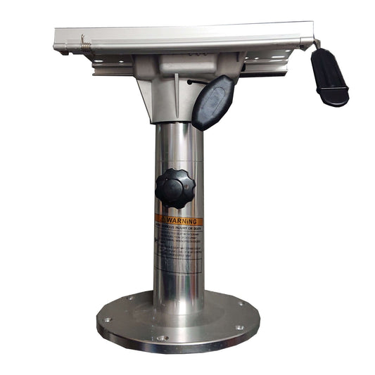 Waveline Adjustable Seat Pedestal with Swivel & Slider - 330 to 430mm