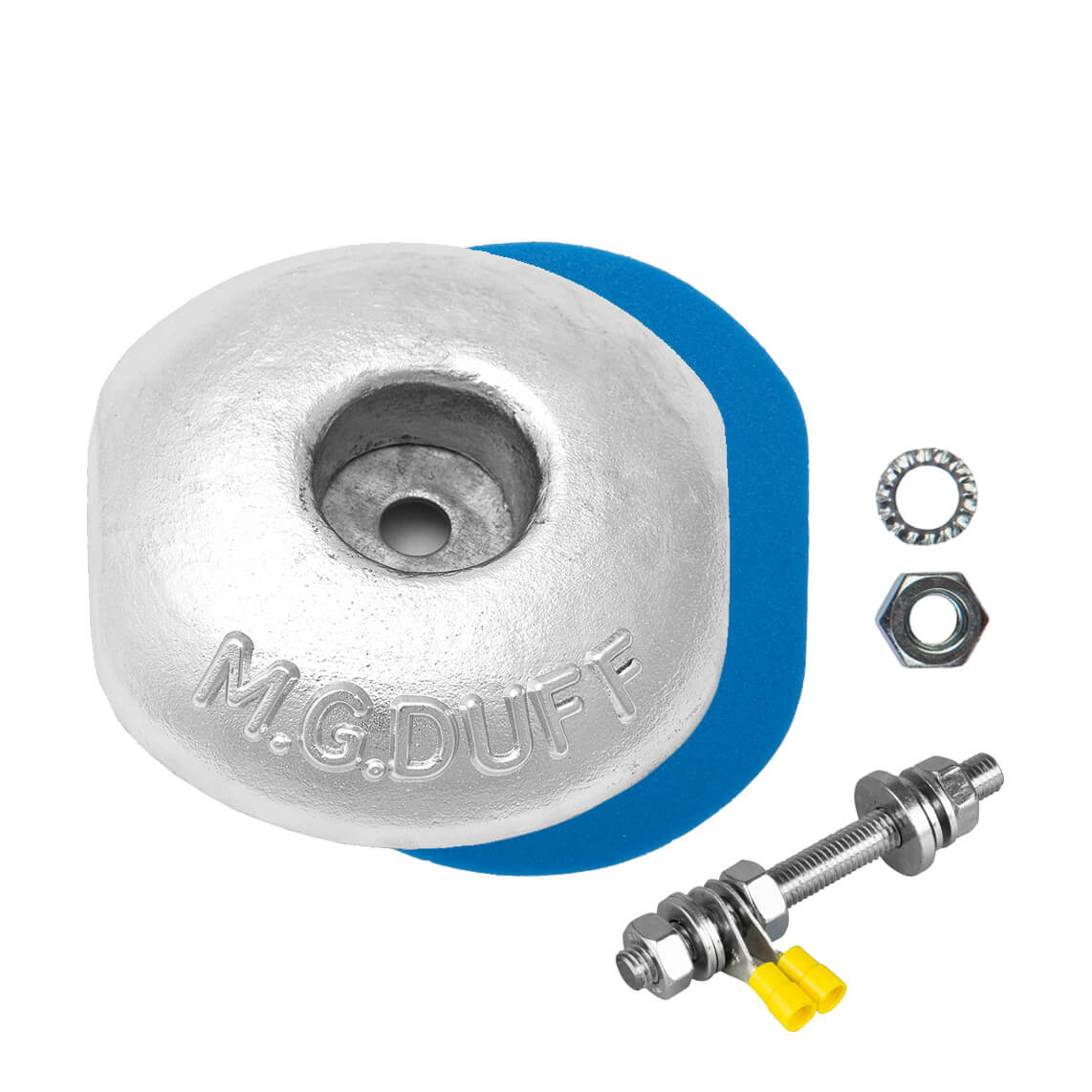 MG Duff ZD58 Disc Rudder Anode Kit - Zinc - 2.2 KG – Marine Scene