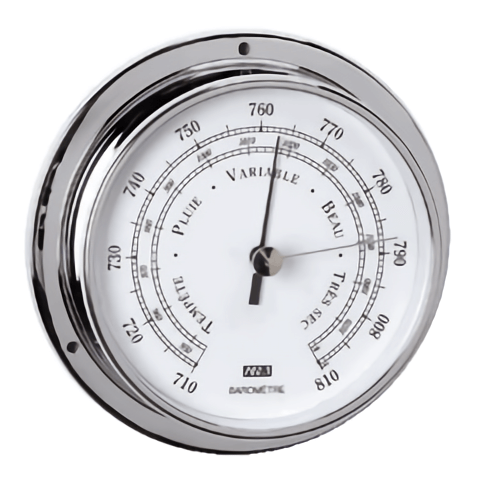 Barometer 95mm Face Chrome