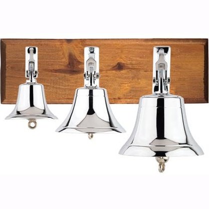 Chrome Plated Ships Bell 5"