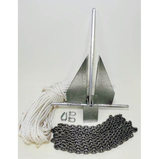 Danforth Style Galvanised Steel Standard Anchor Kit - 15 KG
