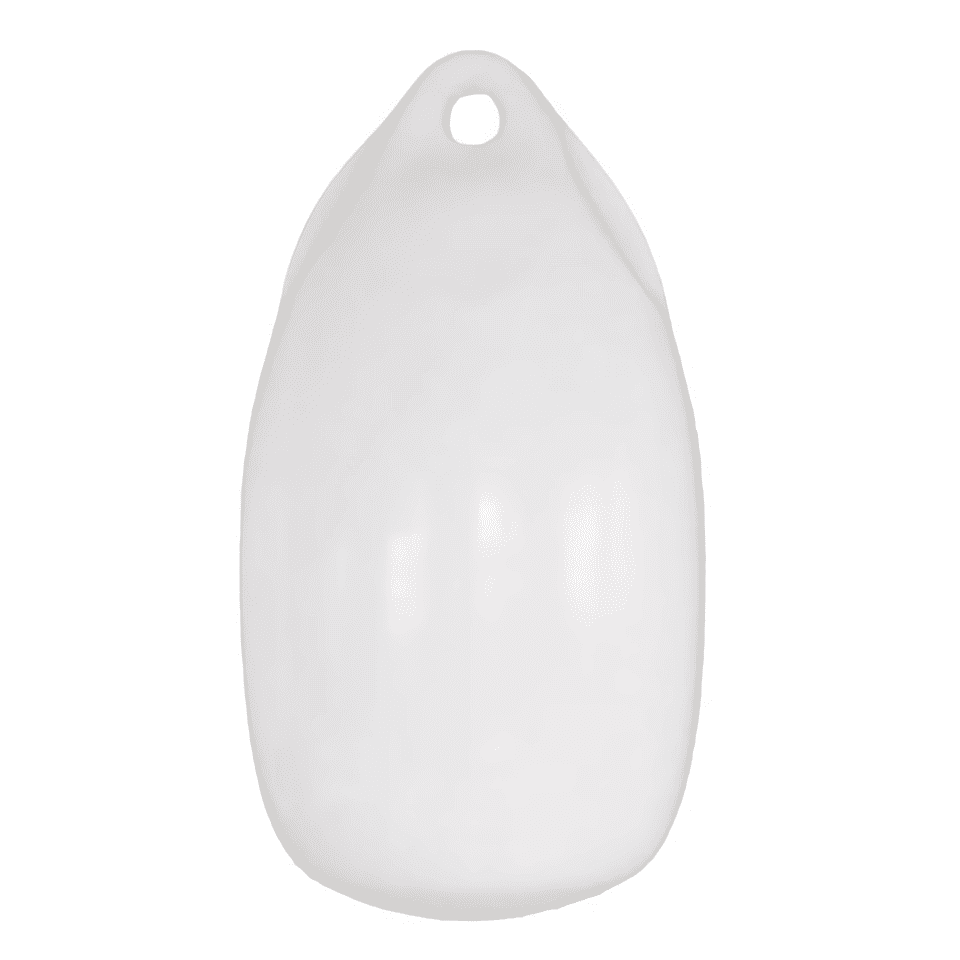 Majoni Dumpy Single Eye Boat Fender Size Small White - Inflated