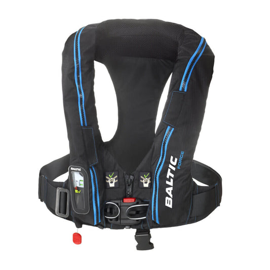 Baltic Force 190 Automatic Harness Lifejacket - Black/Blue