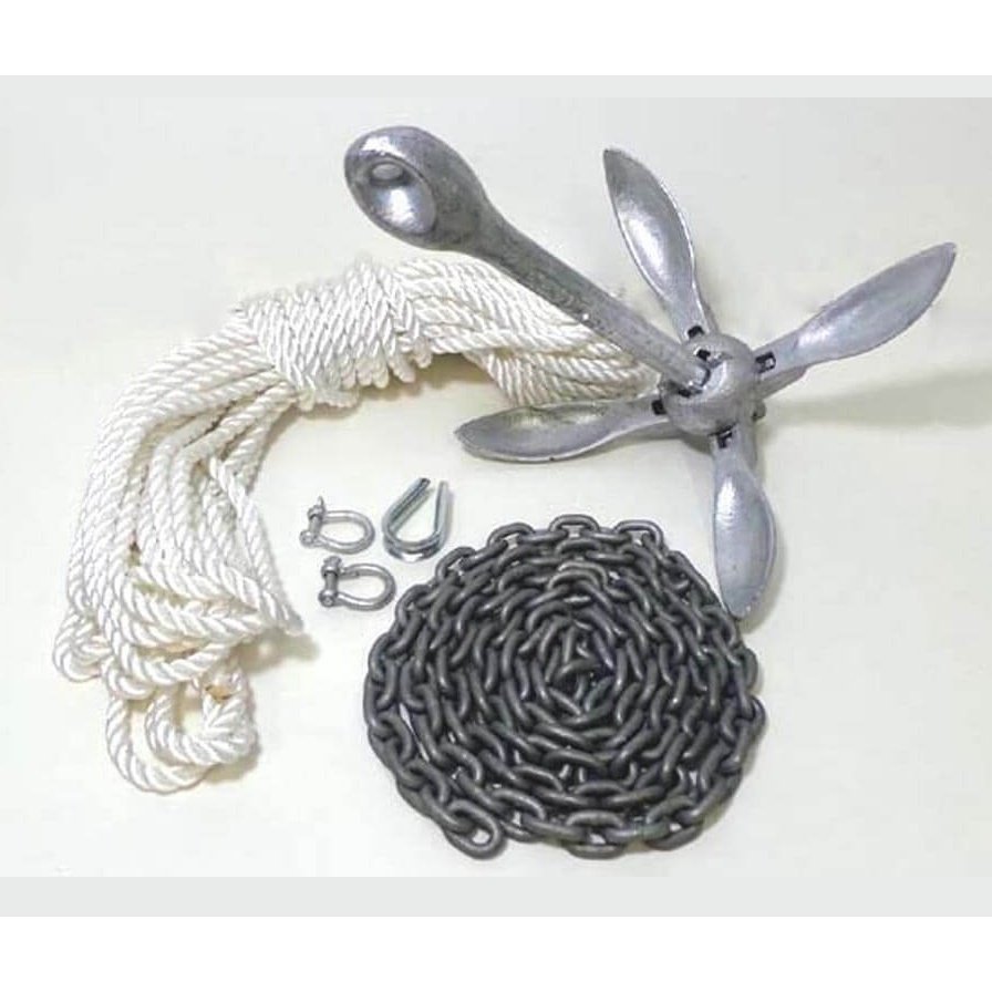 Grapnel Galvanised Steel Standard Anchor Kit - 2.5 KG