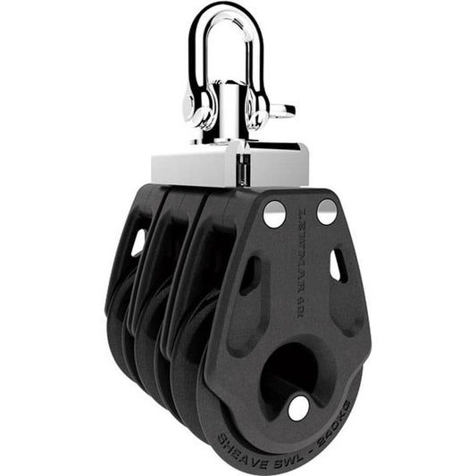 Lewmar 30mm Synchro Control Block 8mm - Triple With Swivel Head