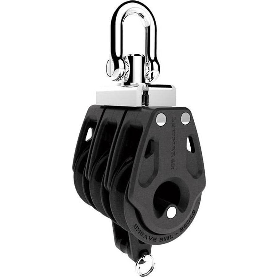 Lewmar 30mm Synchro Control Block 8mm - Triple With Becket & Swivel Head