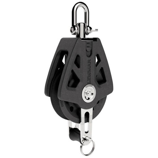 Lewmar 50mm Synchro Block 10mm - Single With Becket And Swivel Shackle