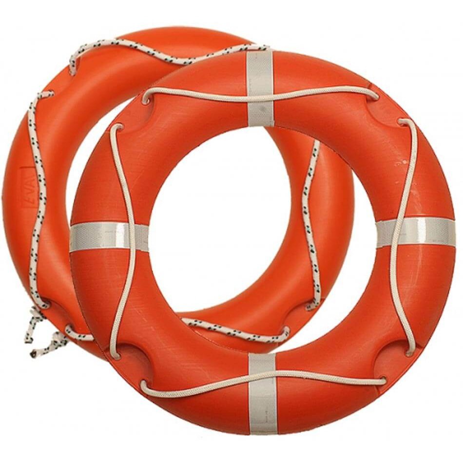 Ocean Safety Standard Orange Lifebuoy Ring With Tape - 30" 2.5kg