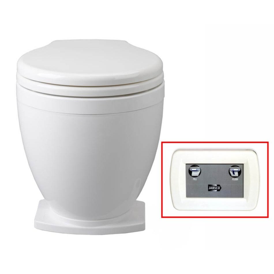 Jabsco Lite Flush Electric Toilet With Control Panel