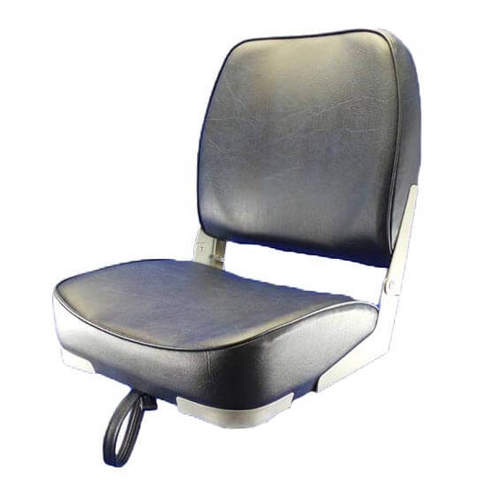 Navy Deluxe Low Back Folding Seat - With Swivel