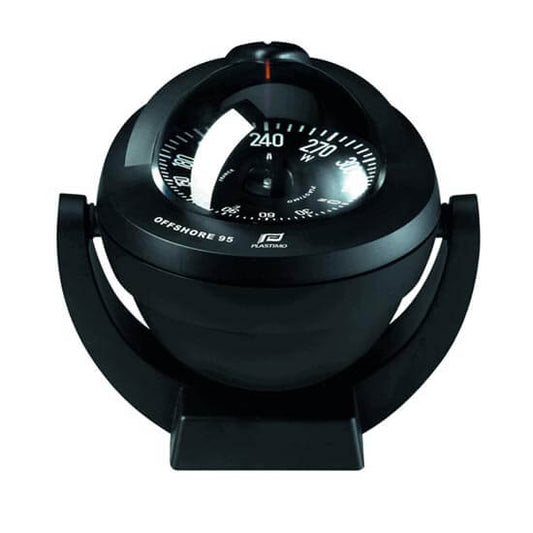 Plastimo Offshore 95 Black/Black Card Compass Bracket Mount - Zone Abc