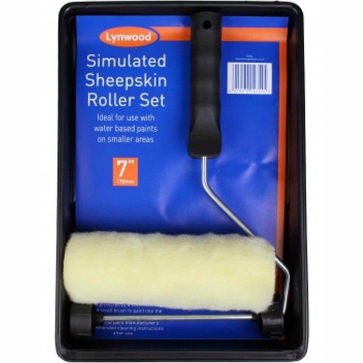 7" Simulated Sheepskin Roller Set