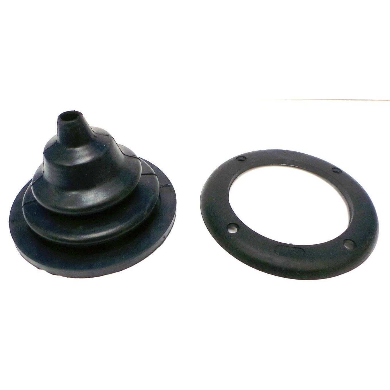 Black Small Cable Gaiter / Grommet Steering Cone Witches Hat - Rubber - 105mm