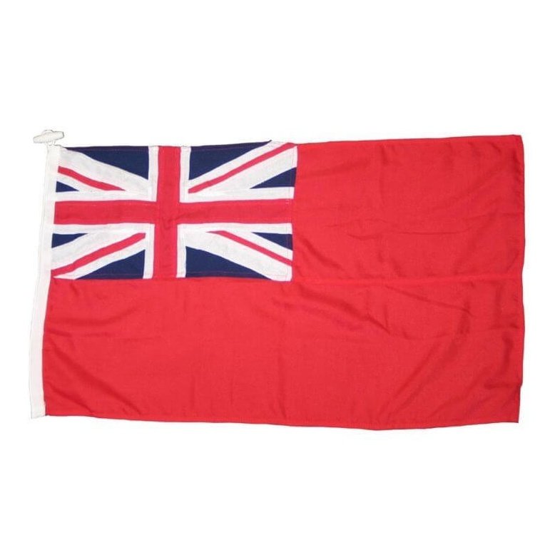 UK Red Ensign Printed Boat Flag - 1/2" Yard