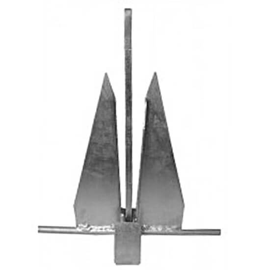 Danforth Style Galvanised Steel Anchor - 3 KG