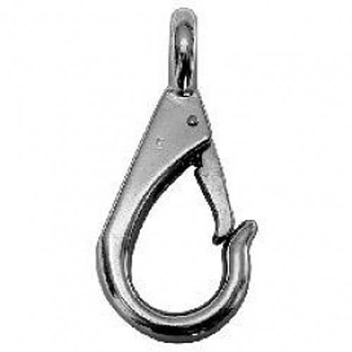 Stainless Steel Snap Hook with Fixed Eye Size 3