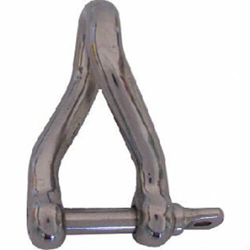 Stainless Steel AISI 316 Twisted Shackle - 4mm