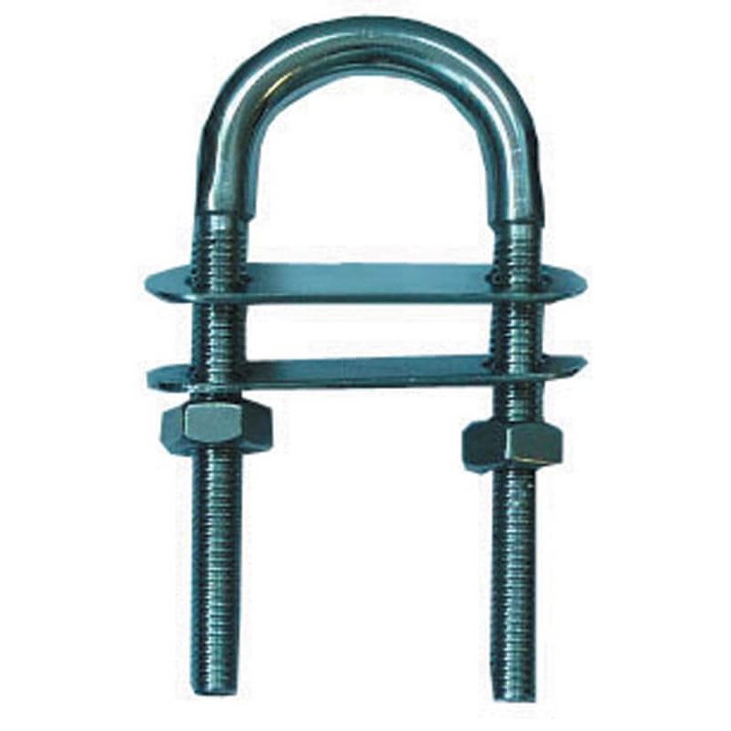 Stainless Steel U Bolts With 2 Plates - M6 X 90mm