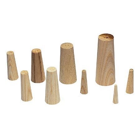 Set of 9 Large Wooden Safety Drain Plugs - Up to 48mm